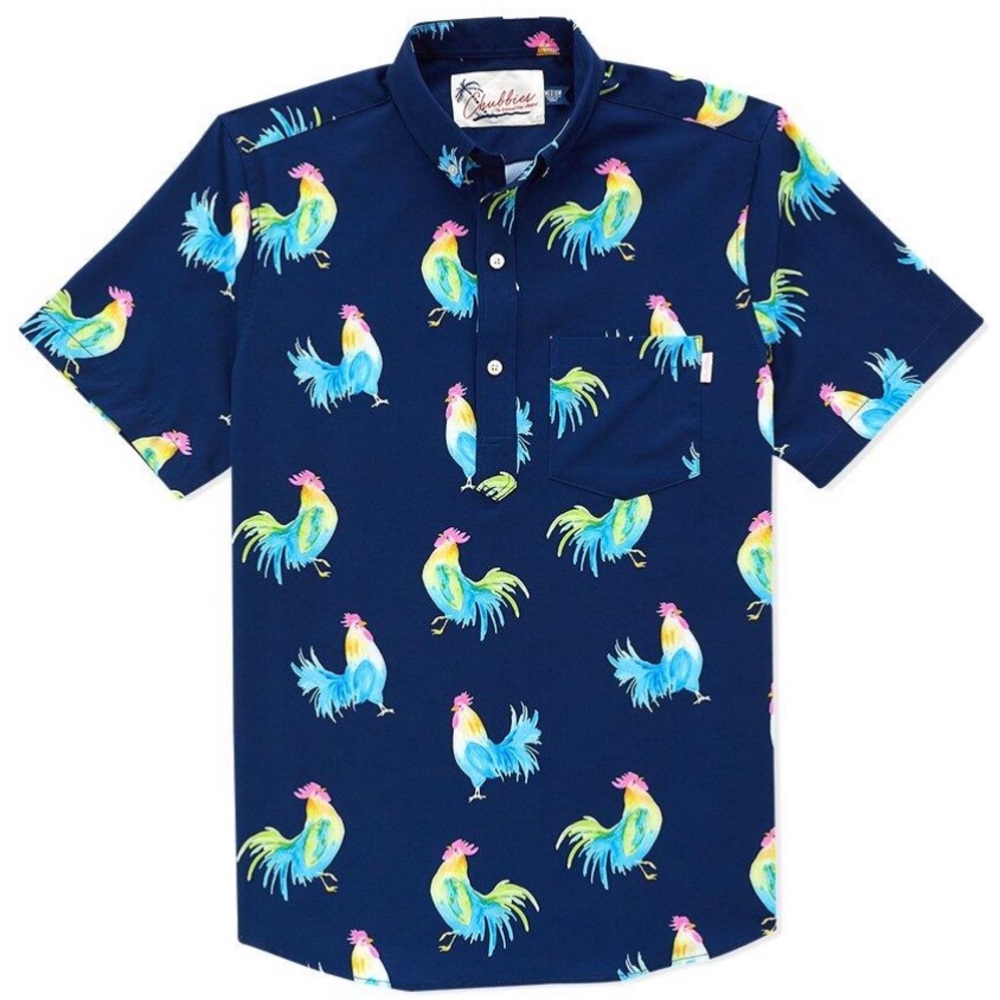 Chubbies The Nature’s Alarm Clock Stretch Shirt M